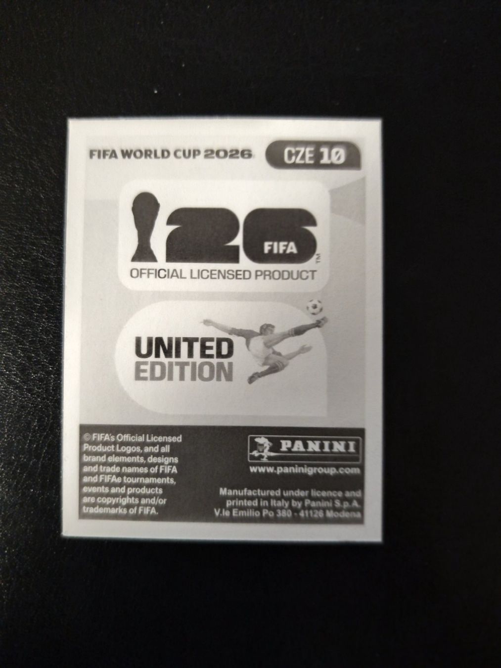 Panini Cartes à collectionner: Panini FIFA World Cup 2026 CZE 10 – Neuf (Voir description) à Matzingen par Clie42 1