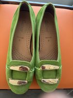 Gabor Loafer Veloursleder grün Grösse 5 gebraucht