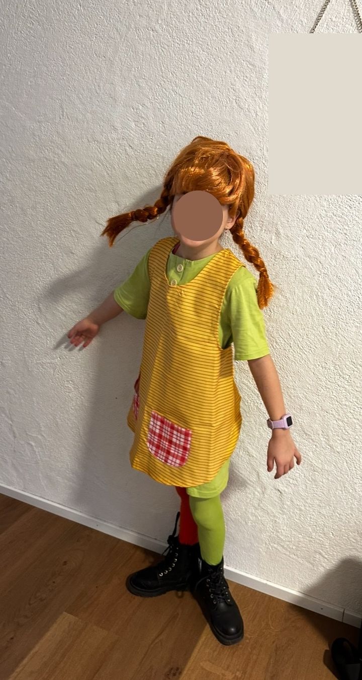 Kostüme: Pippi Langstrumpf Kostüm mit Perücke – Gebraucht aus Brugg AG von tckrasni