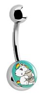 Pummeleinhorn Bauchnabelpiercing - Kecks Piercing Nabel