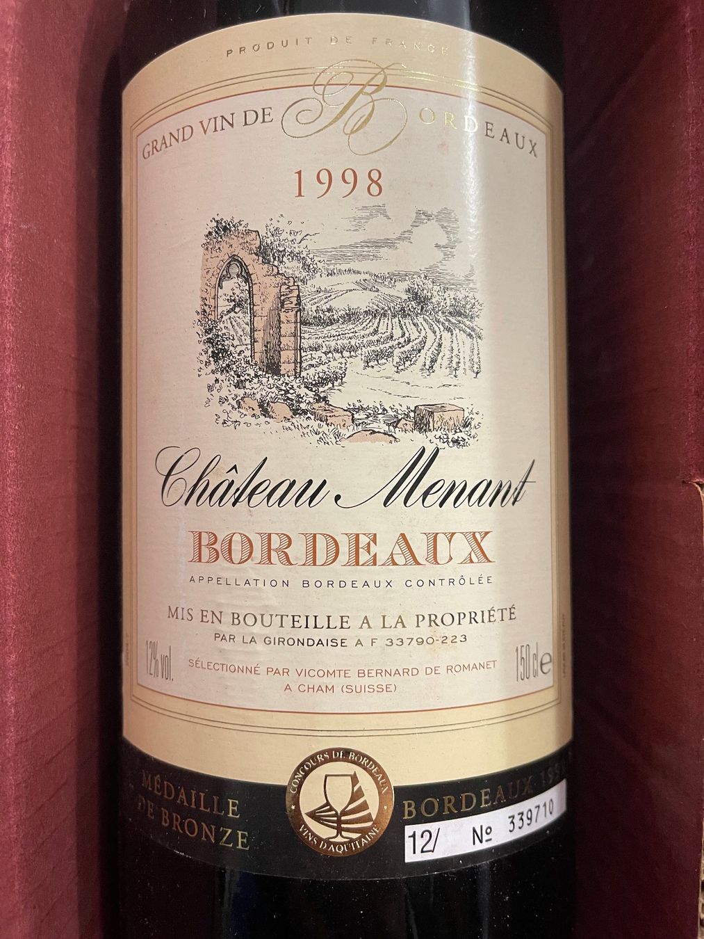 Vino: 2 Flaschen Chateau Menant Bordeaux – Nuovo e nell'imballaggio originale da Wallisellen venduto da CONI02