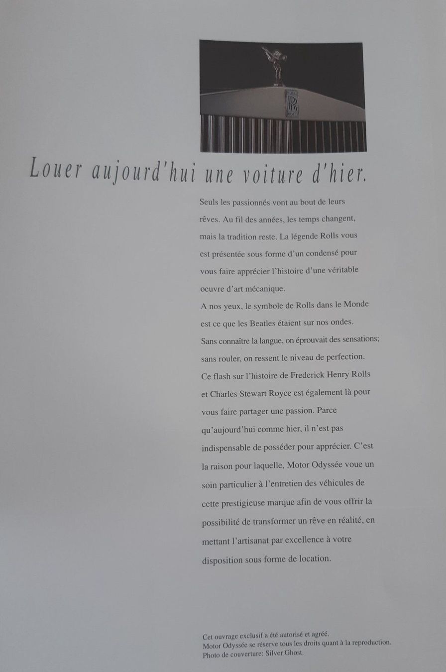 Libri: Motor Odyssee Rolls Royce – Usato da Langenthal venduto da Deern1 3
