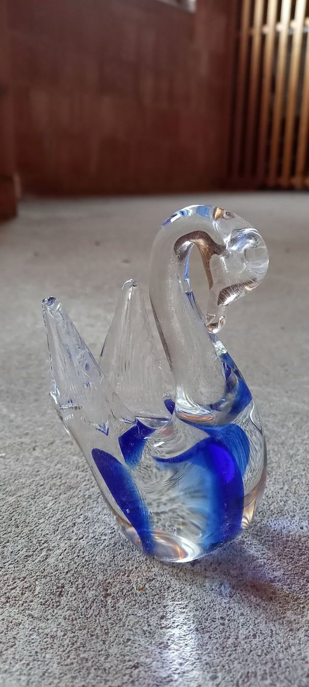 Figuren: Schwan aus der Glasi Hergiswil – Gebraucht aus Frick von sika1960 1