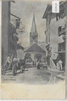 Bex-Les-Bains - Interieur du Village - animee