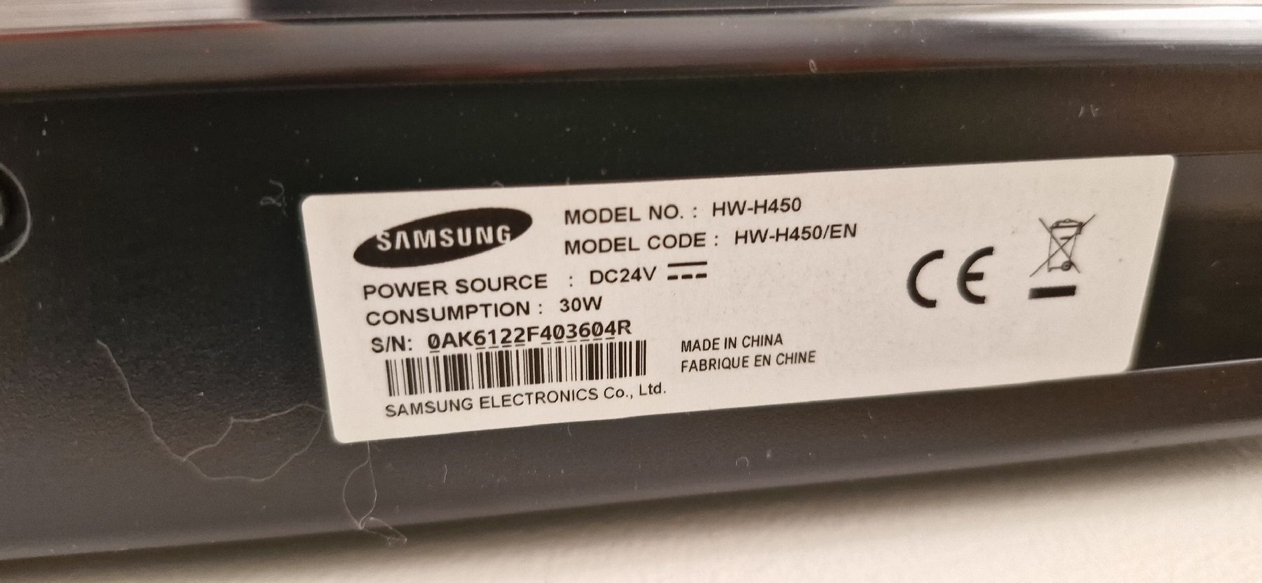 Samsung Home Cinema: Samsung Hw-H450 290 W, 2.1 Kanal – Usato da Buchs SG venduto da stevemcfly 1