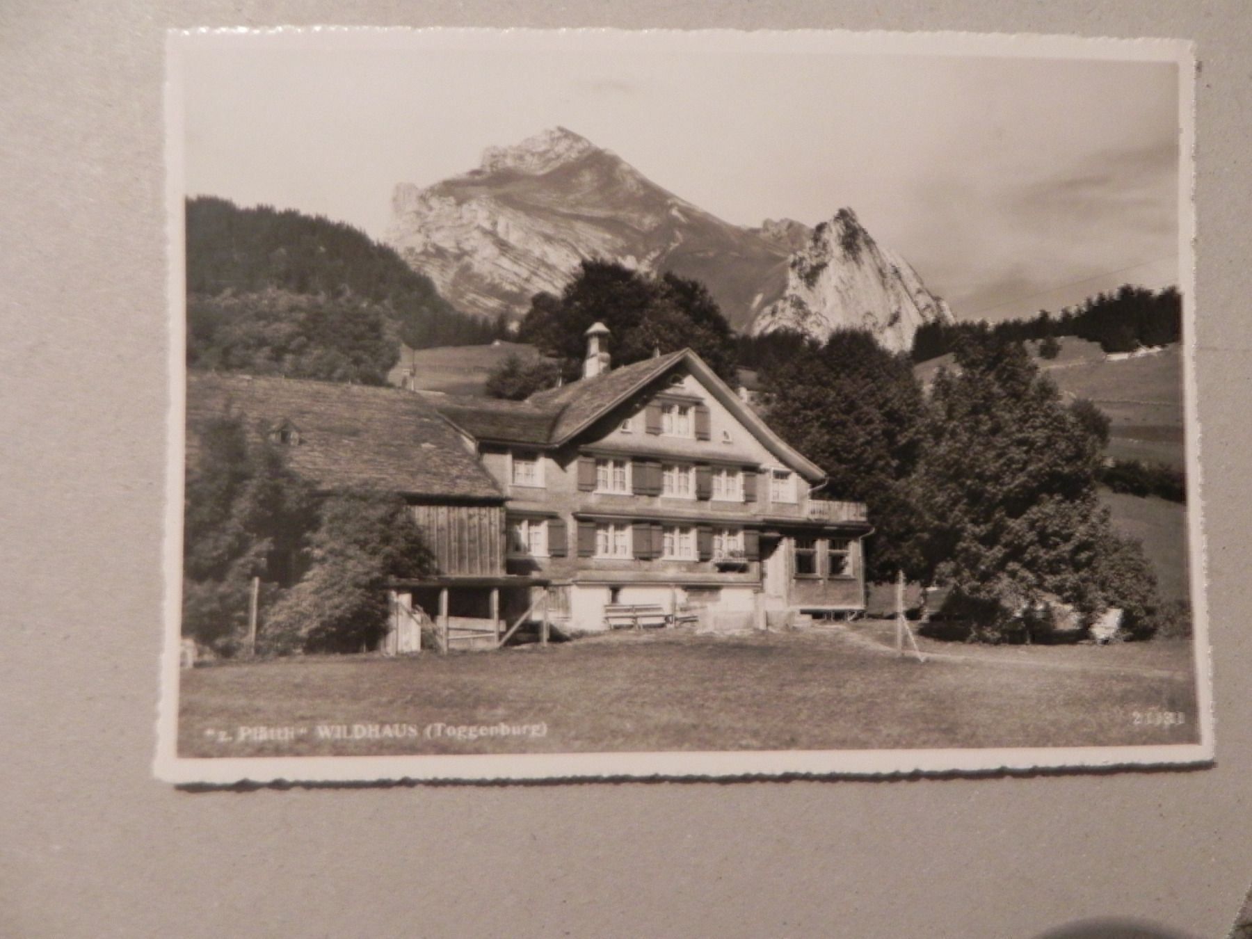 Ansichtskarten: Ansichtskarte Wildhaus SG Plättli 1954 – Gebraucht aus Siebnen von krimsie