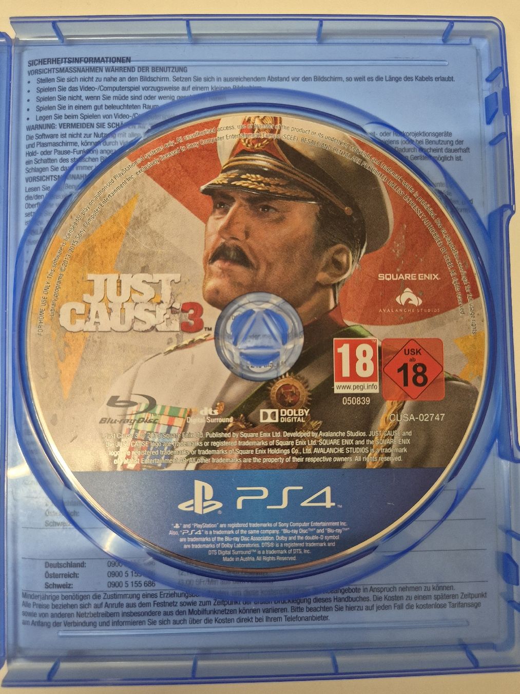 Sony Jeux: ps4 game,  just cause 3 – D'occasion à Bassersdorf par bassi02 1