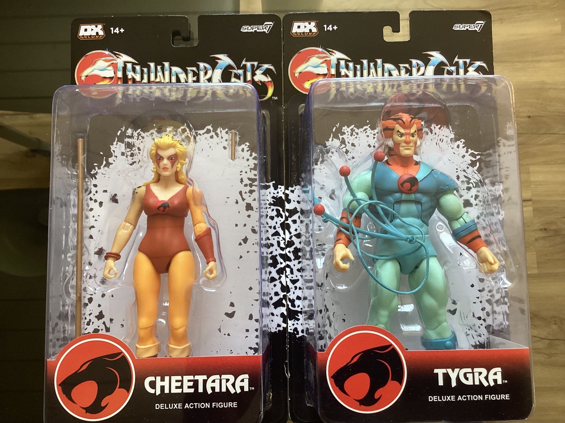 Statuette: Thundercats Super 7 Deluxe -TYGRA + CHEETARA – Usato da Regensdorf venduto da Dyer