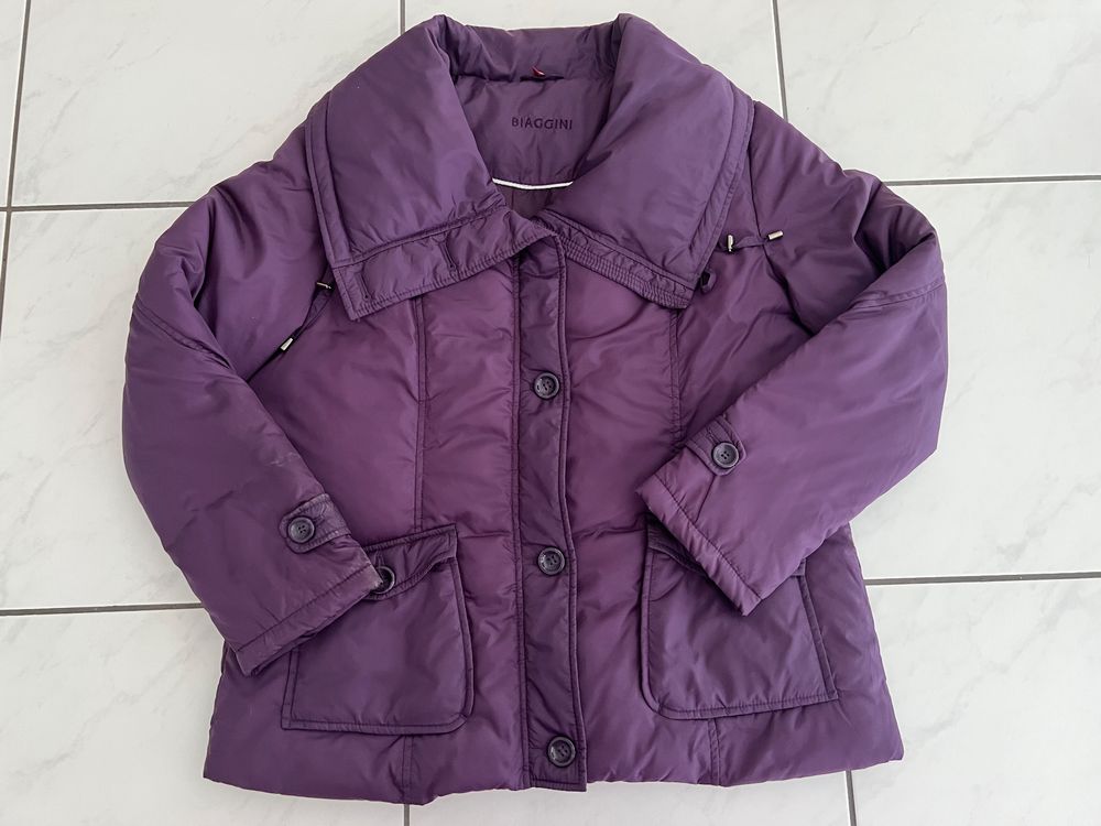 BIAGGINI Daunenjacke Poly Daunen Winterjacke Jacke violet 46 (Neu