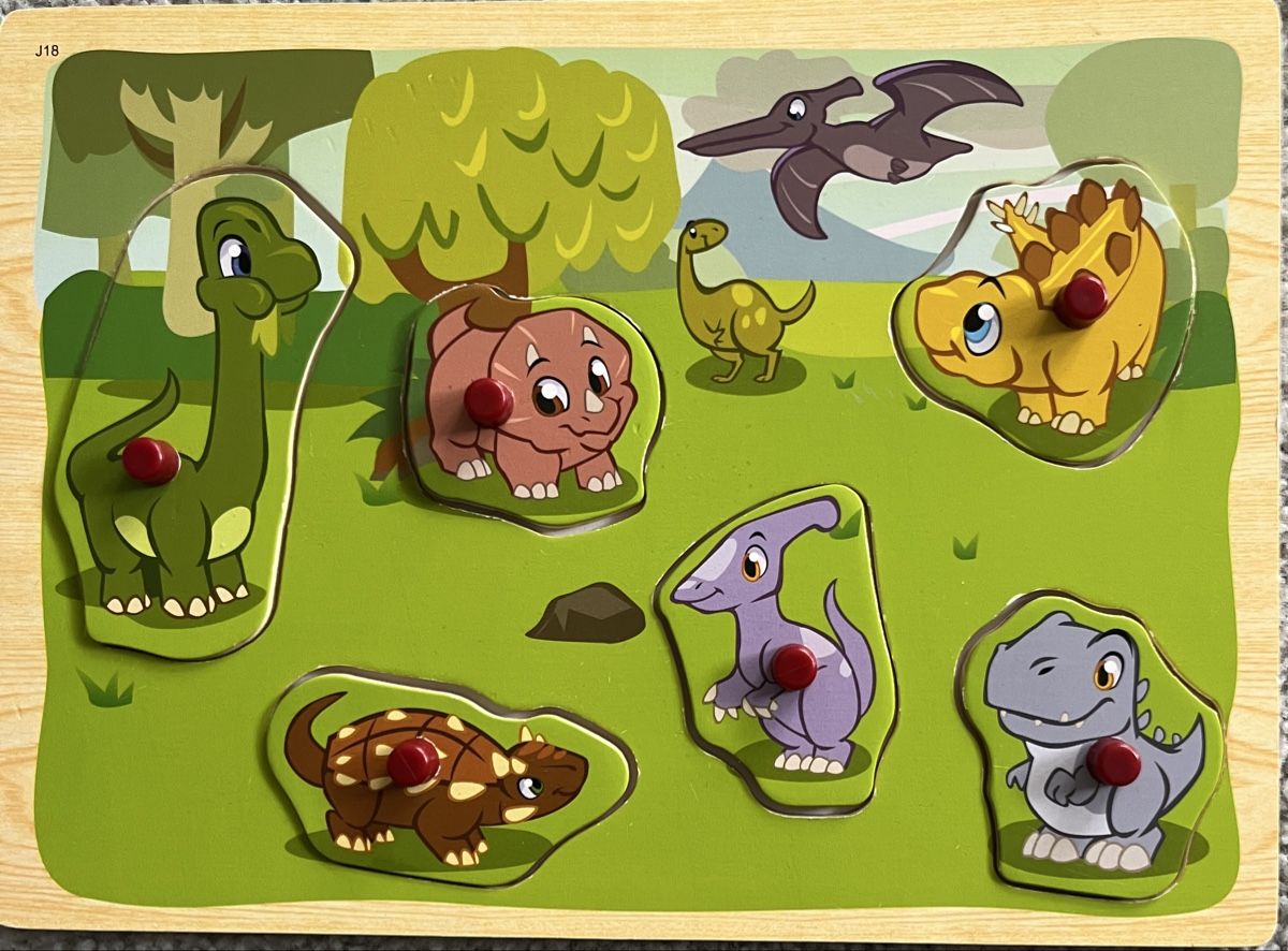 Puzzle: Dinosaurierpuzzle 6-teilig – Nuovo (secondo la descrizione) da Wiesendangen venduto da s_n_fcg8