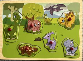 Dinosaurierpuzzle 6-teilig