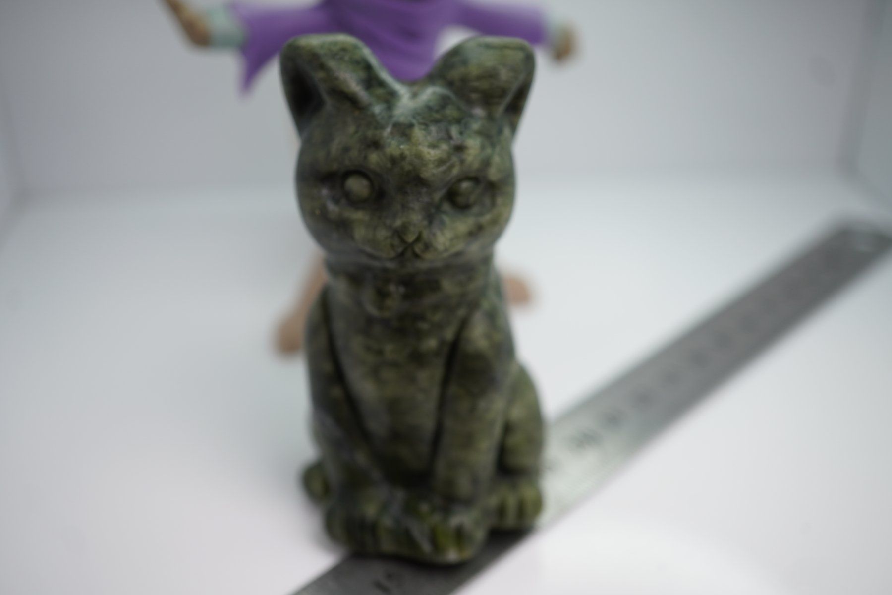 Minerali & Pietre curative: Jade Glücks    Katze  9cm x 5cm   TOPSTONE – Nuovo e nell'imballaggio originale da Eschenbach SG venduto da topstone 2