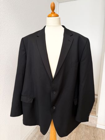 Atelier Torino Sakko Schwarz Schurwolle Gr. 68