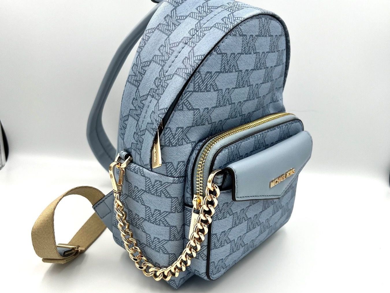 Michael Kors Zaini: Michael Kors Rucksack pale blue – Nuovo e nell'imballaggio originale da Wiedlisbach venduto da Sistershop 2