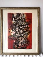 Sehr Interesante Litho  AbstraktBild  Klaus DÄNIKER