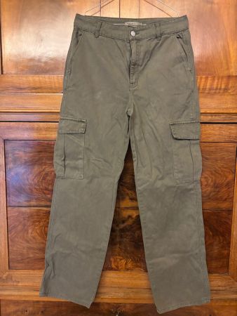 Pantalon cargo femme kaki