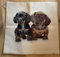 Italian decorative pillow cover with dog picture 45x45cm