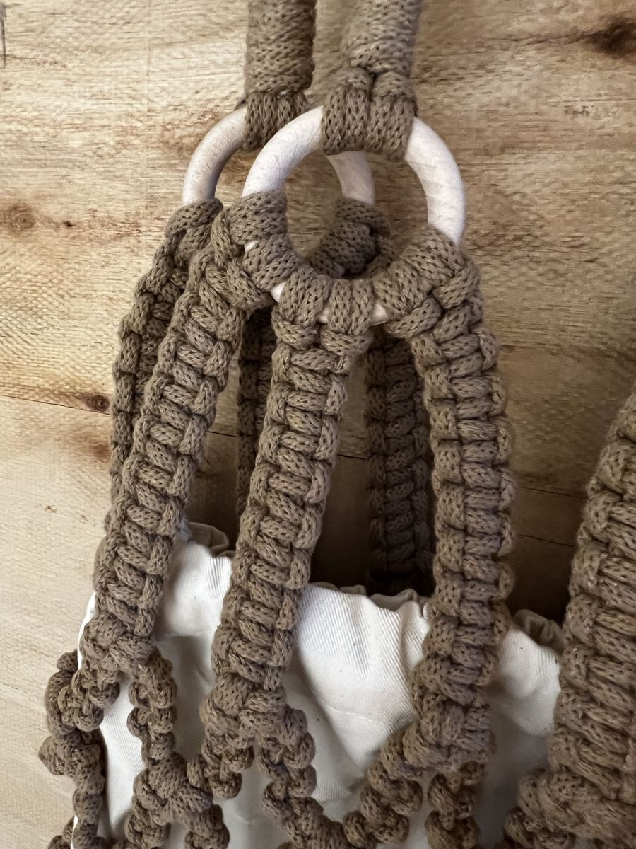 Borse da donna: Makramee Tasche Boho Ibiza Style Handarbeit hellbraun NEU – Nuovo e nell'imballaggio originale da Ernetschwil venduto da Luwen70 2