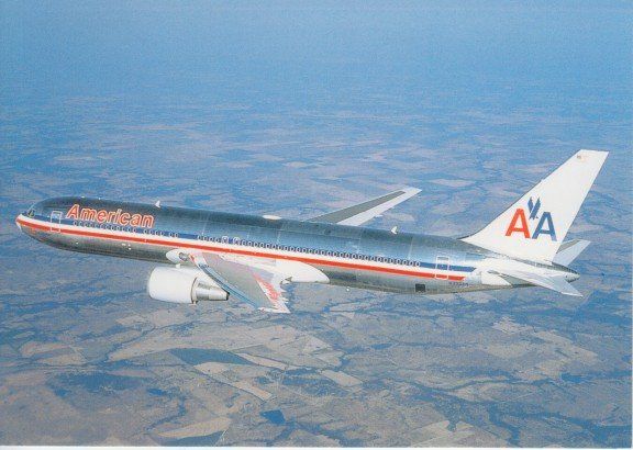 Cartoline postali: Boeing 767-323, American Airlines – Usato da Zuerich venduto da OceanLinerPostcards