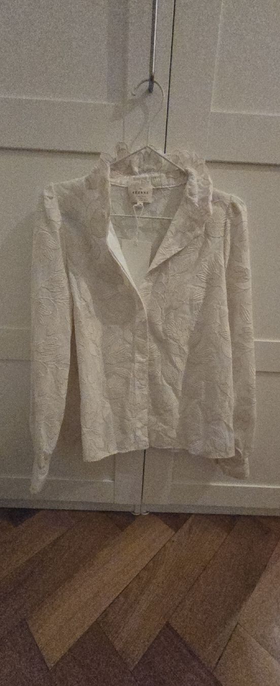 Sezane Camicette: Sezane Bluse Ambre weiss Gr 38 neu – Nuovo e nell'imballaggio originale da Basel venduto da 056rm 1