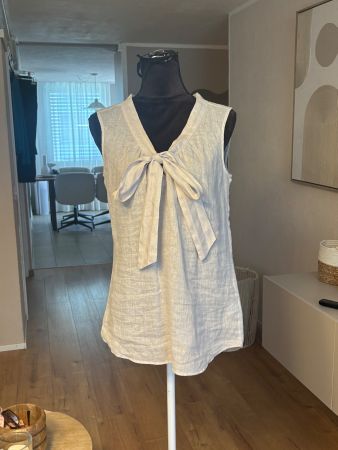 0039 Italy Bluse 100% Leinen