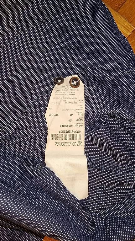 Camicie: Chemise bleue a point blanc  – Usato da Cernier venduto da seb_lqc6 6