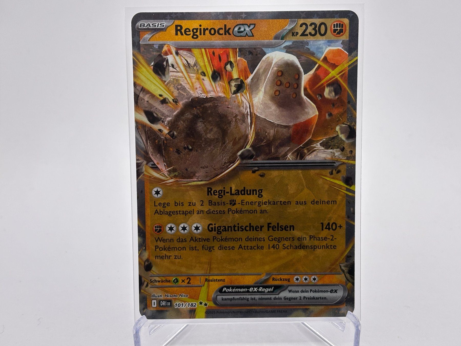 Pokémon Carte collezionabili: Ewige Rivalen - Regirock ex  (DRI 101) - DE – Nuovo (secondo la descrizione) da Allschwil venduto da Bullach