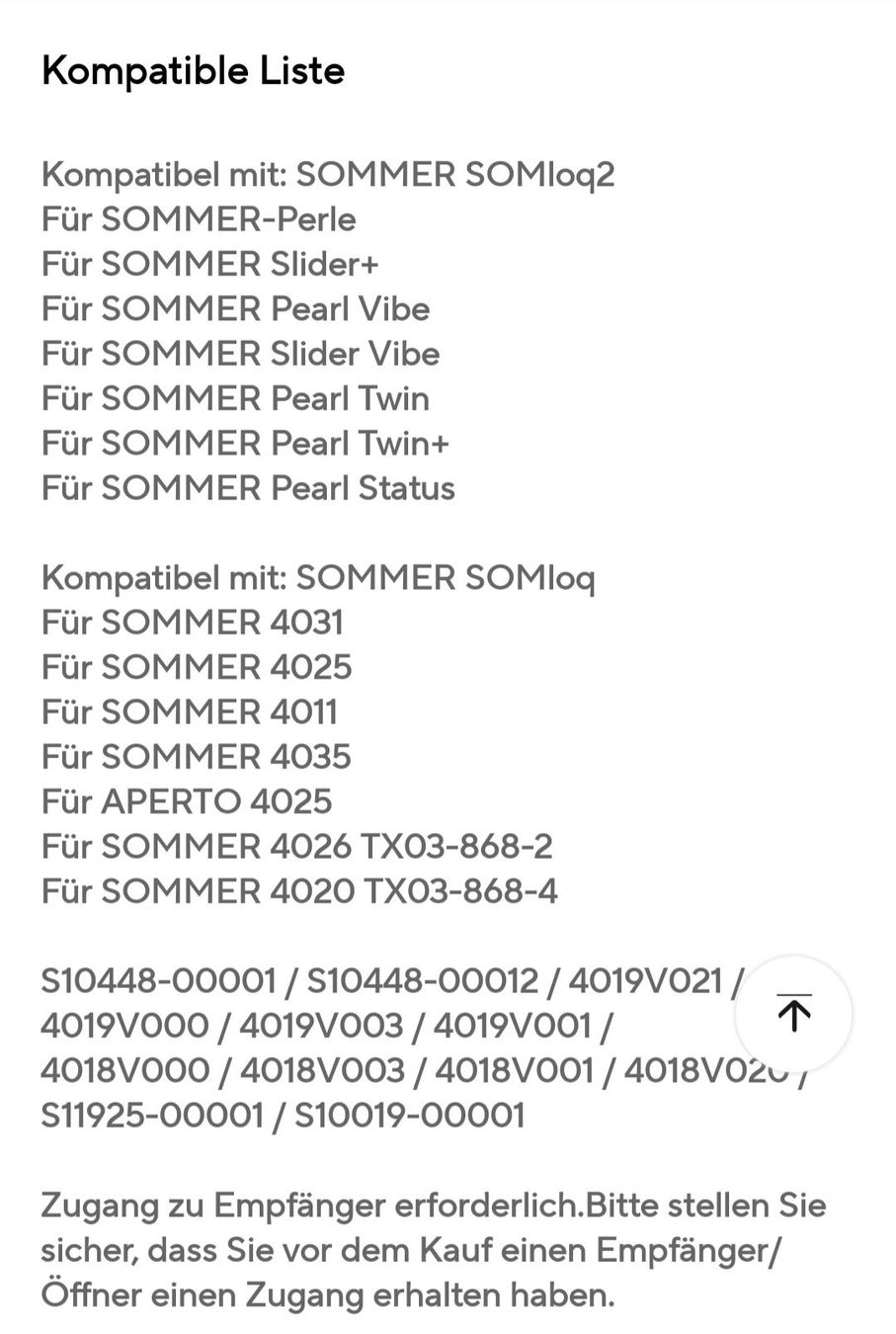 Fernbedienungen: Garagentor Fernbedienung für div. "Sommer" – Neu und originalverpackt aus Menziken von Mirager 4