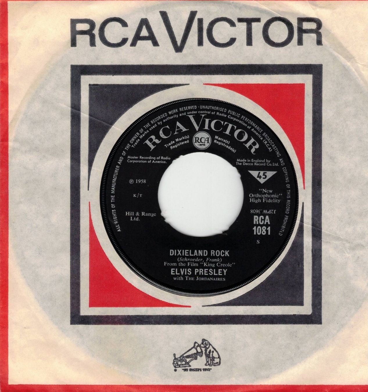 Dischi in vinile: Elvis  --  King Creole/Dixieland Rock  Single7 – Usato da Rheinau venduto da thealbum