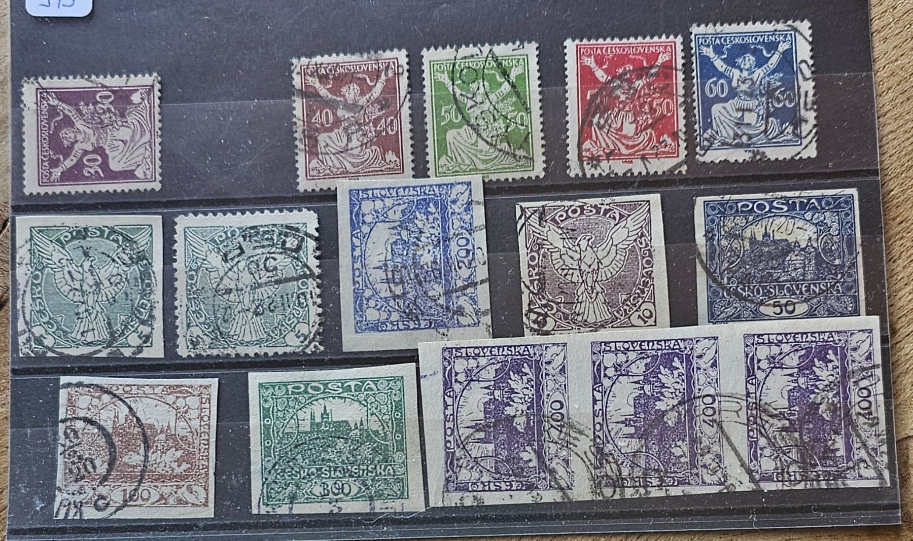 Tutti i francobolli: Tchécoslovaquie 1918-20 – Usato da Les Valettes venduto da Nuba1