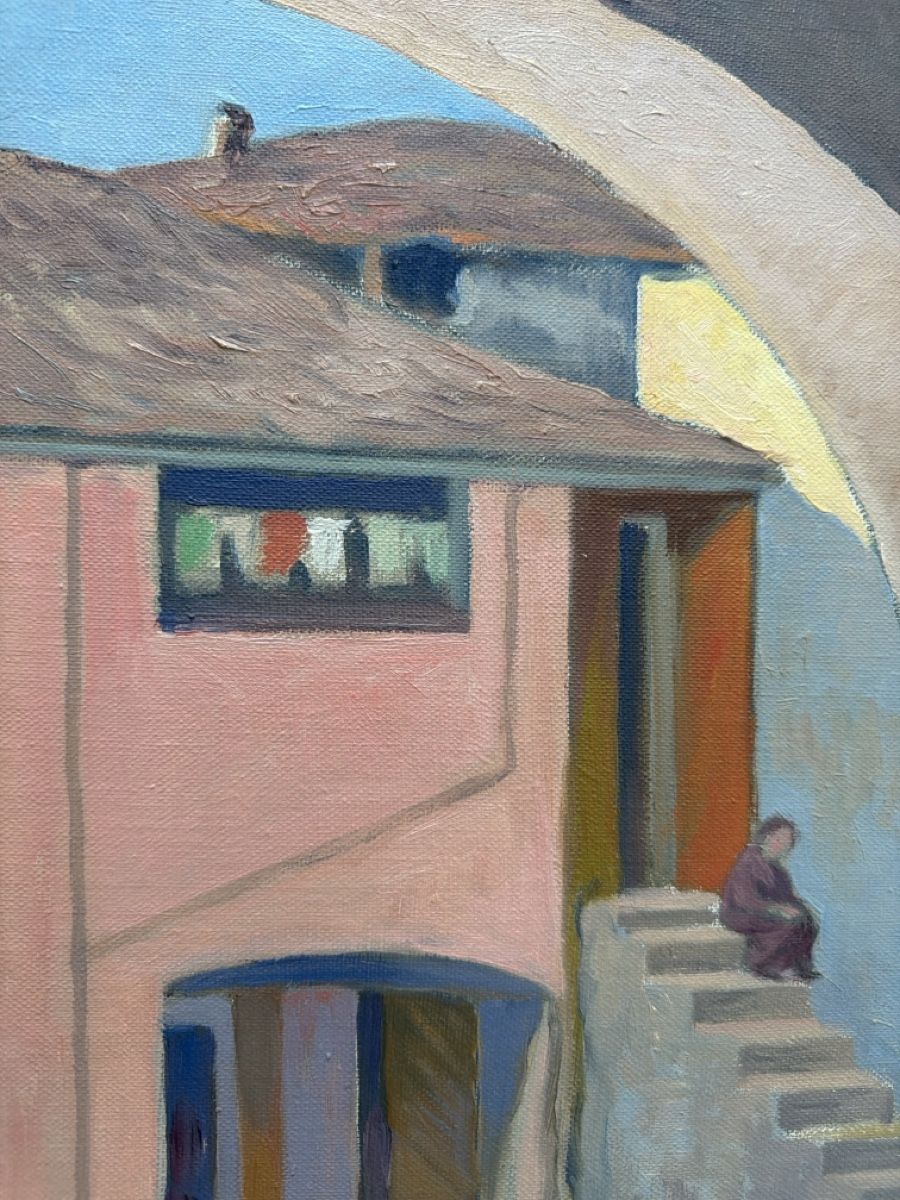 Dipinti: Gemälde, Hof in Ascona, 1942. – Usato da Biberist venduto da Momo33 4