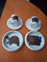 2xAntik Kinderset Langenthal porzellan Teiren seri