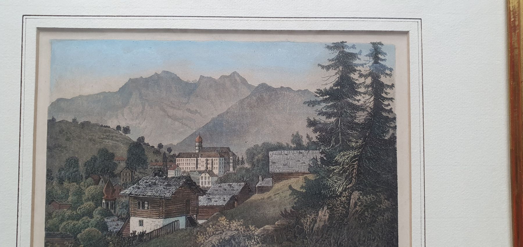 Incisioni: Bild - colorierter Stahlstich Pfäffers – Usato da Kreuzlingen venduto da Rschweiz1 4
