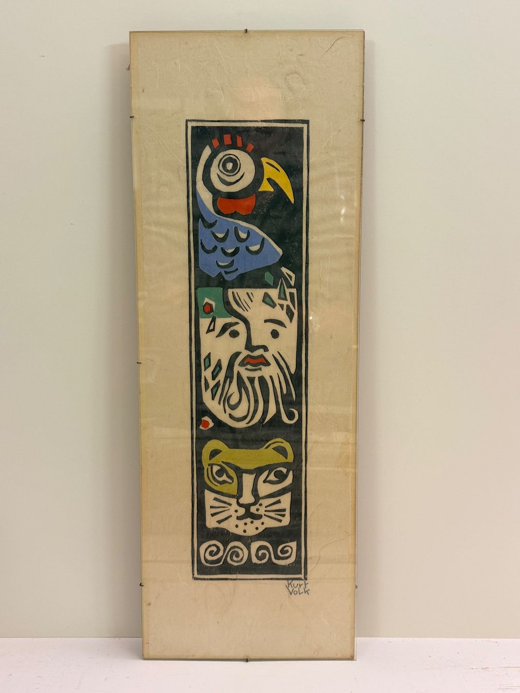 Foto & Immagini: Original Wandbild von Kurt Volk, Mischtechnik – Usato da Solothurn venduto da NUVICO 1