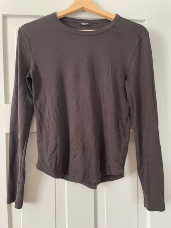 Massimo Dutti langarm tshirt braun