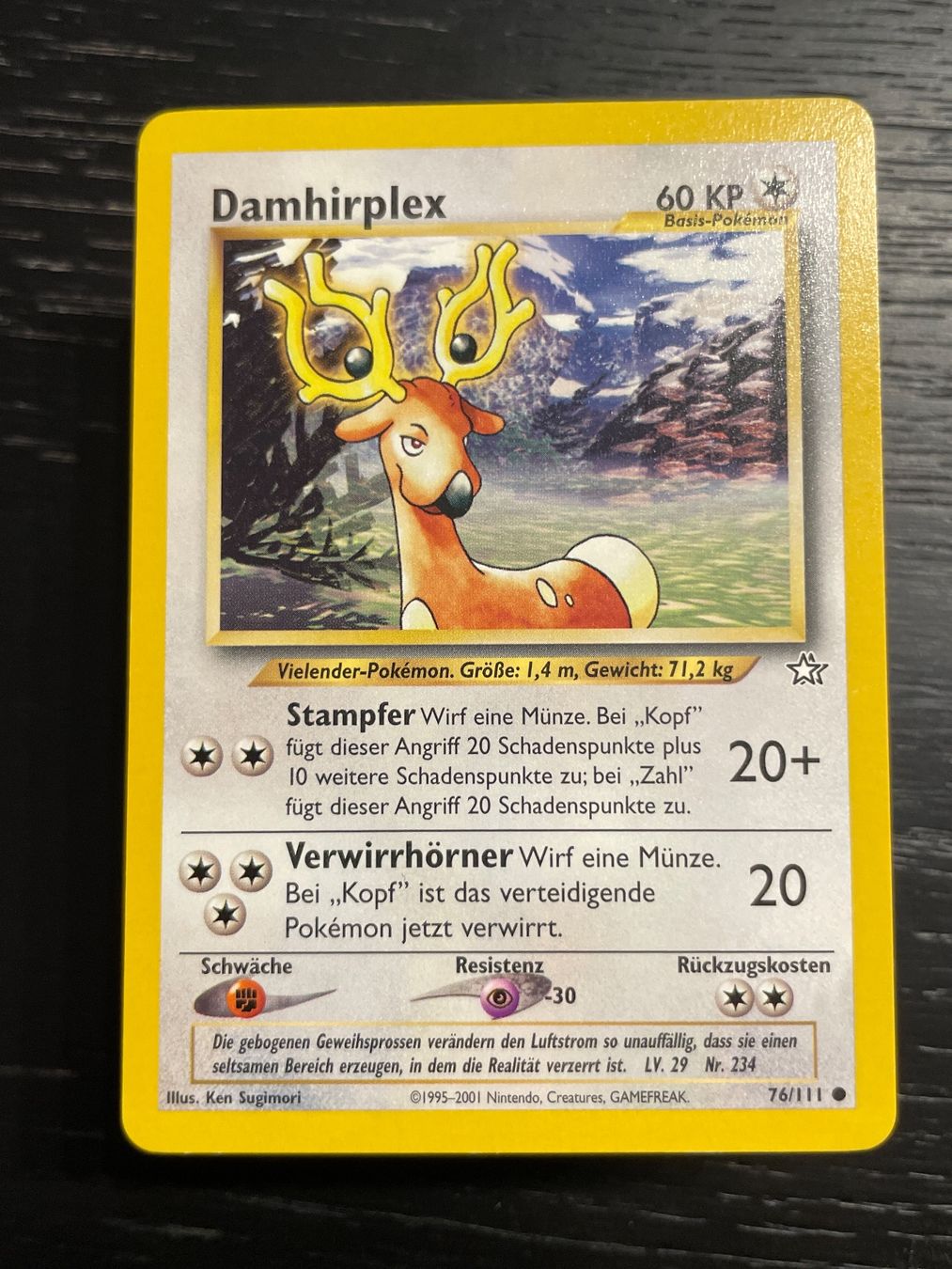 Pokémon Carte collezionabili: Pokemon Damhirplex 76/111 neo Genesis – Usato da Hugelshofen venduto da Suimosa