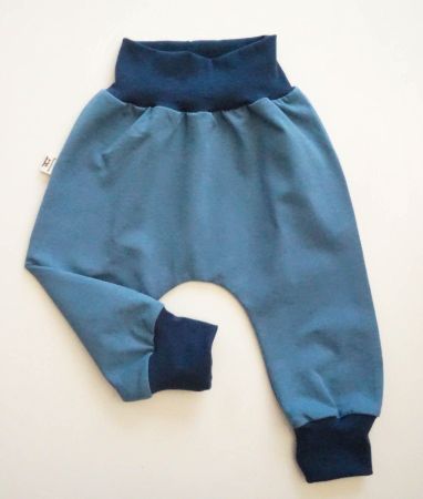 Unifarbe Blau Pumphose 68/74 - NEU