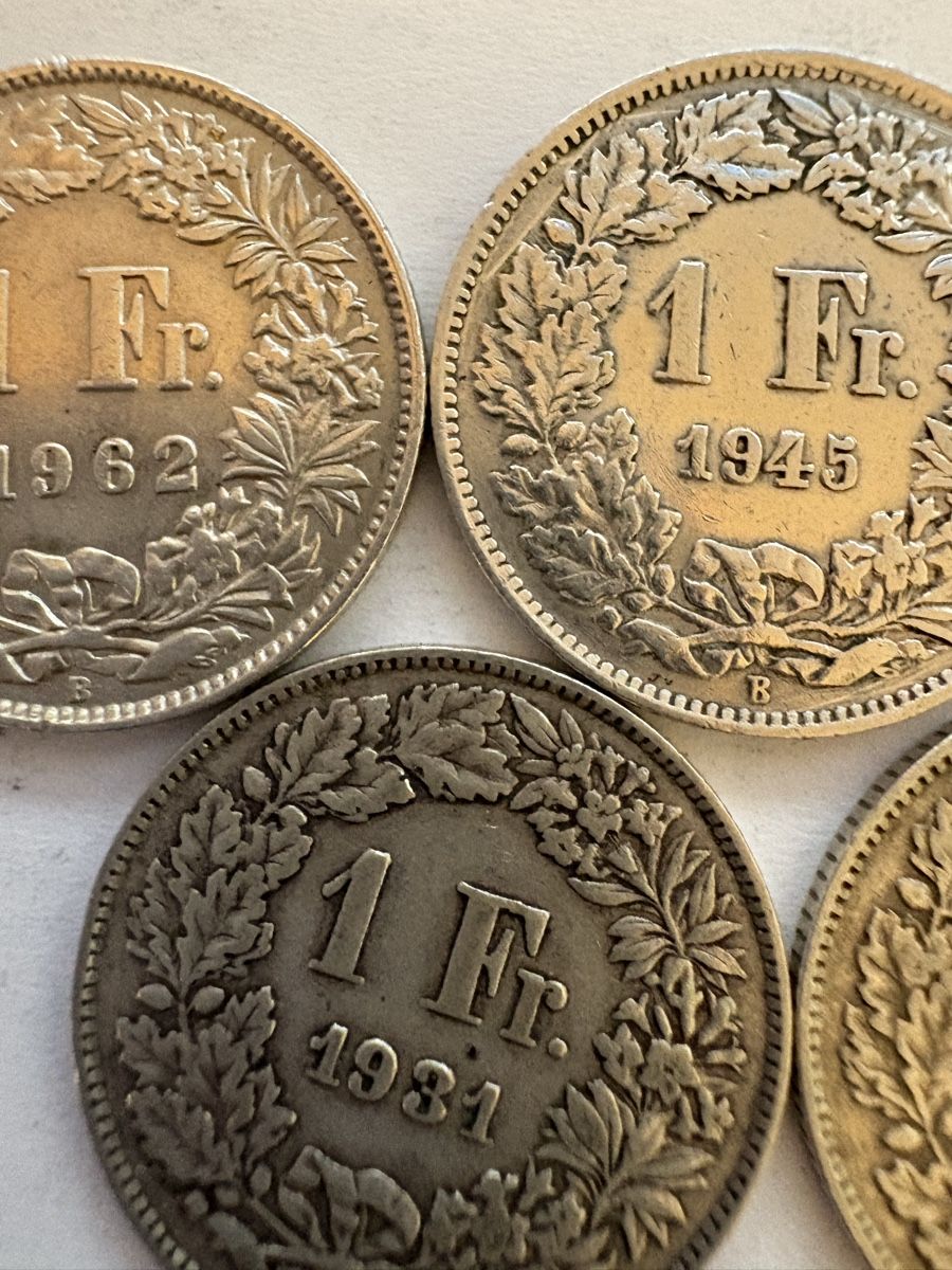 Tutti le monete: 1fr 1944/06/62/45/31 – Usato da Murten venduto da Tzaugg 1