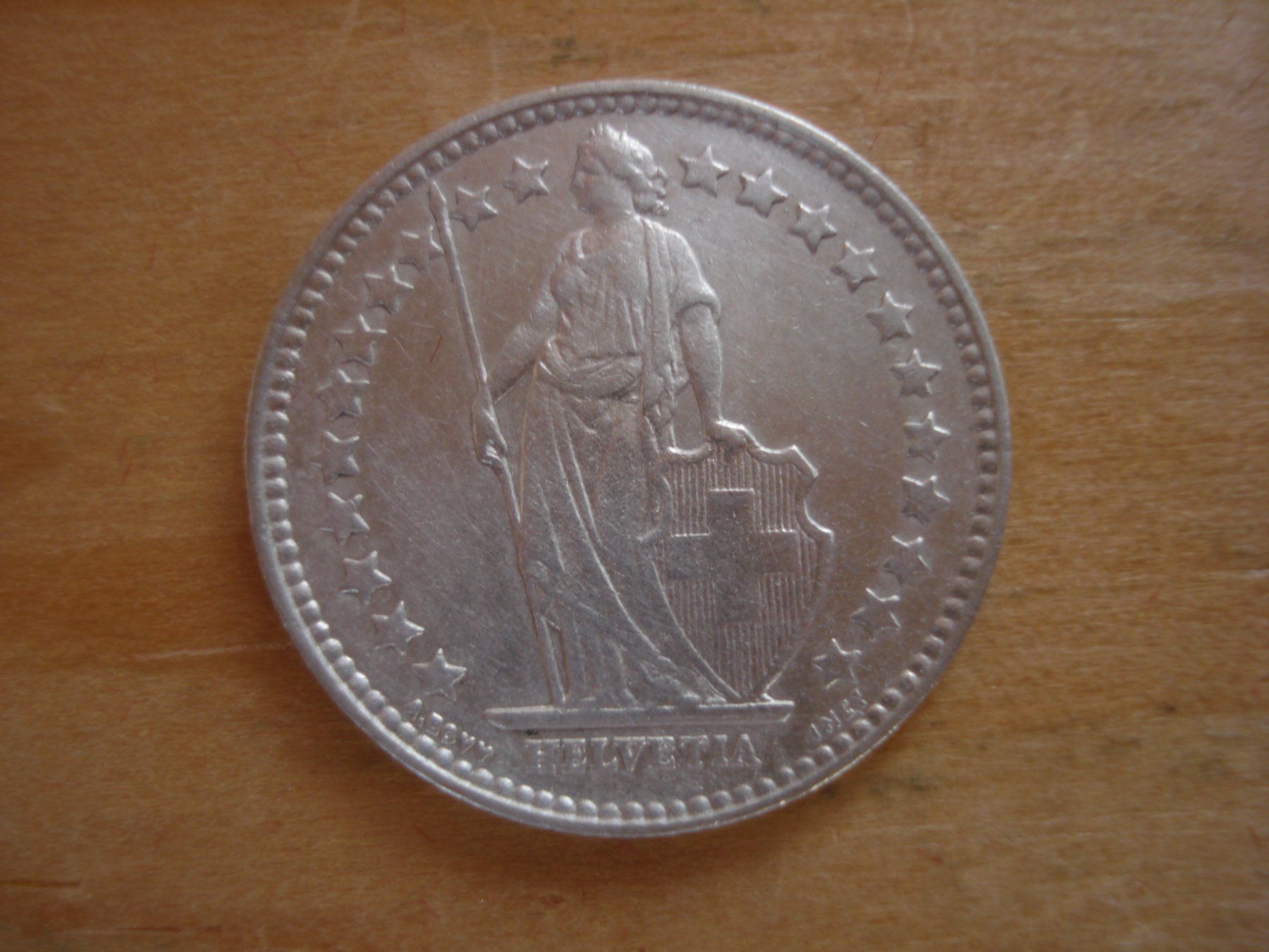 Tutti le monete: (C1) 1/2 Franken 1908 UNZ- – Usato da Erlach venduto da Net-Coins 1