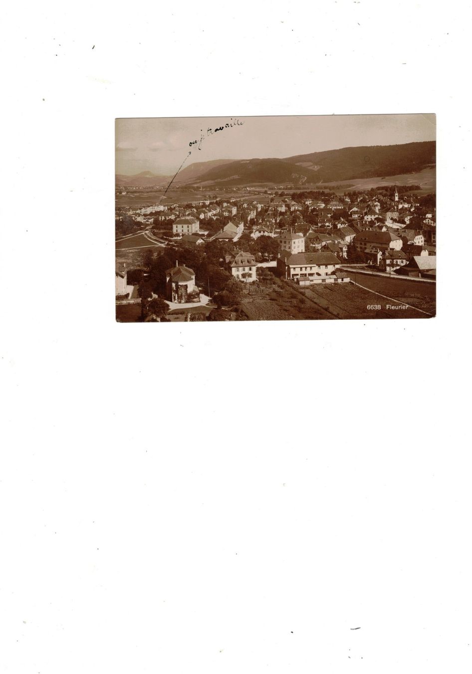 Cartoline postali: Fleurier, Val-de-Travers, Poststempel 1928 – Usato da Widnau venduto da Seppl480