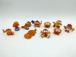10 Garfield Figuren Bully PVC 80er Jahre vintage