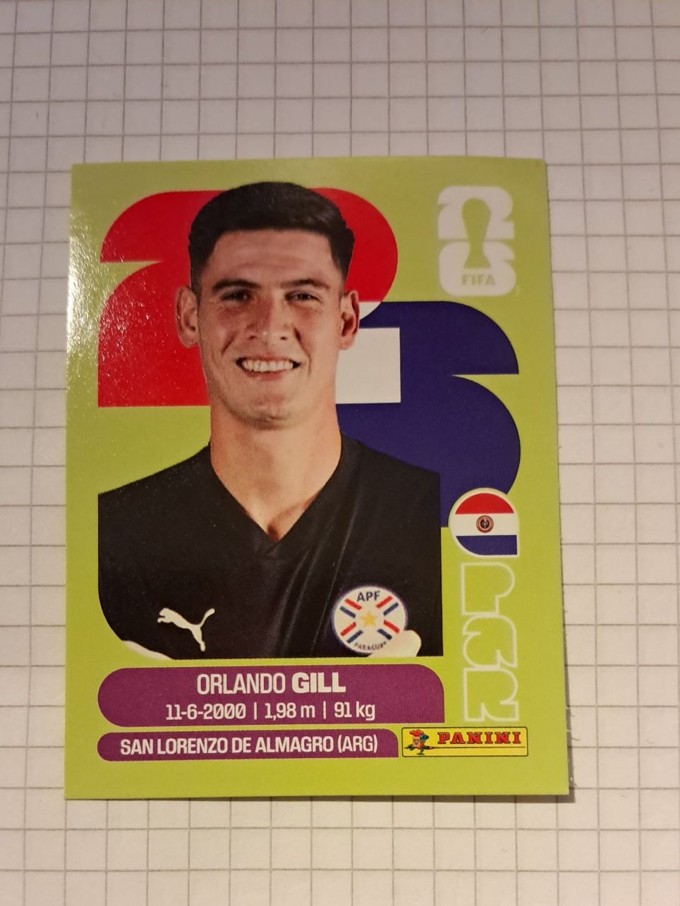 Panini Sammelbilder & Trading cards: WM26 Orlando GIll PAR 3 – Neu (gemäss Beschreibung) aus Wallisellen von Cyberfuexli