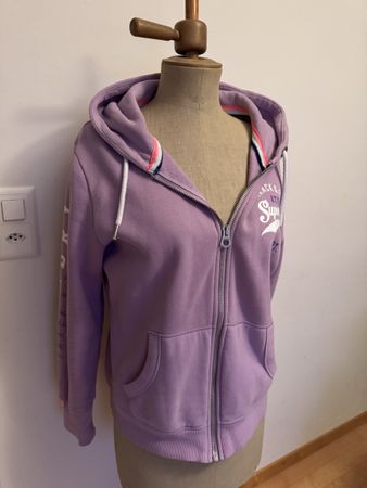 Superdry Kapuzenjacke Lila, Grösse M, Top Zustand!