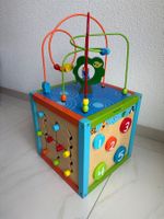 Grosser Holzmotorikwürfel zum Spielen und Lernen