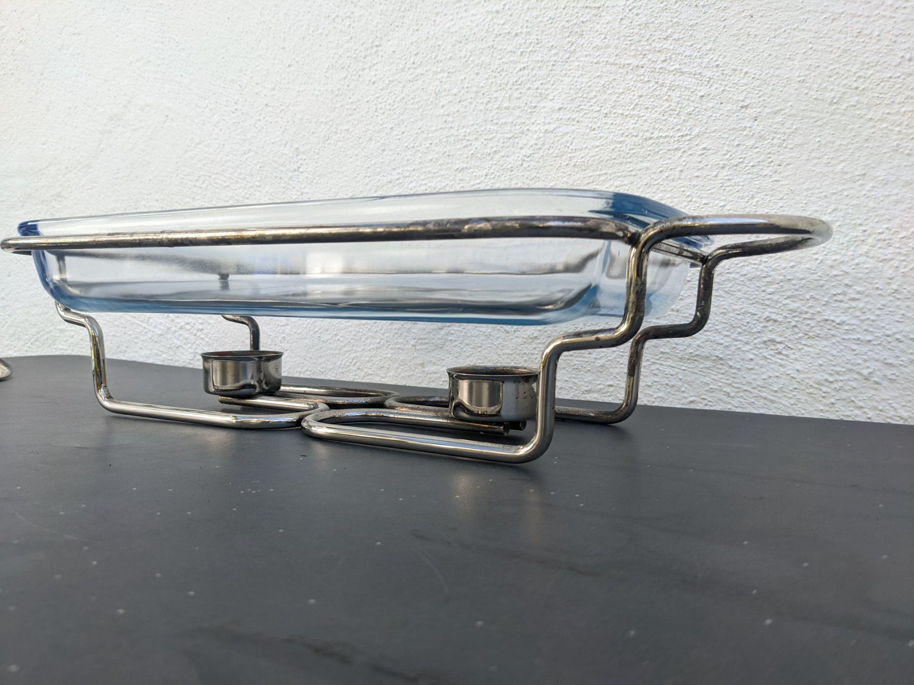 Elettrodomestici da cucina: Gratinform Servierplatte Set aus Glas mit Deckel u. Rechaud – Usato da Ermatingen venduto da trendyquitaeten 6