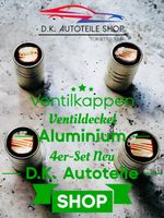 SEAT Ventilkappen Aluminium 4er-Set Silber Neu