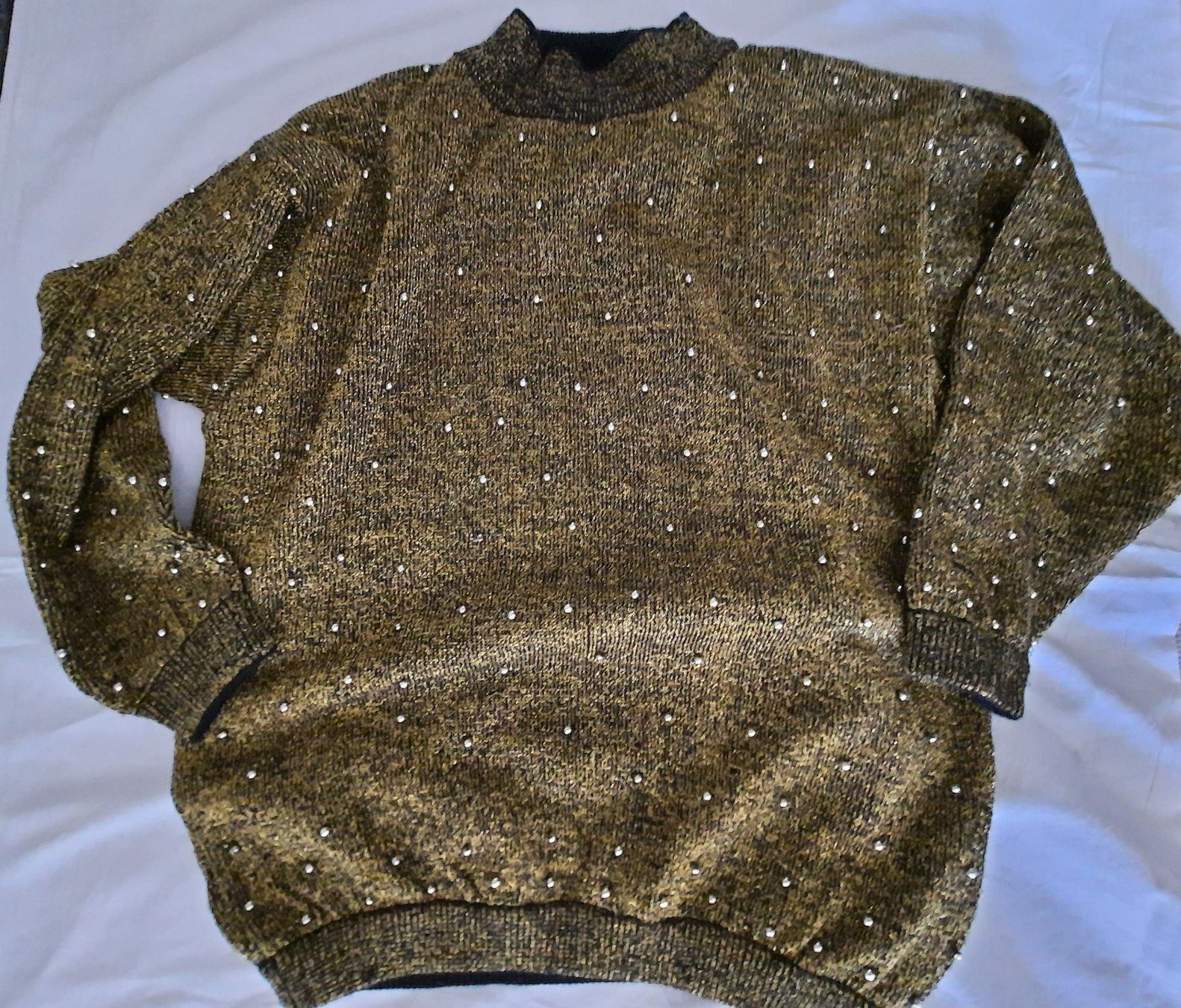 Maglioni & Felpe: Pullover in Gold; mit Goldfäden/ -Perlen – Nuovo (secondo la descrizione) da Herrliberg venduto da AlexandraBopp 4