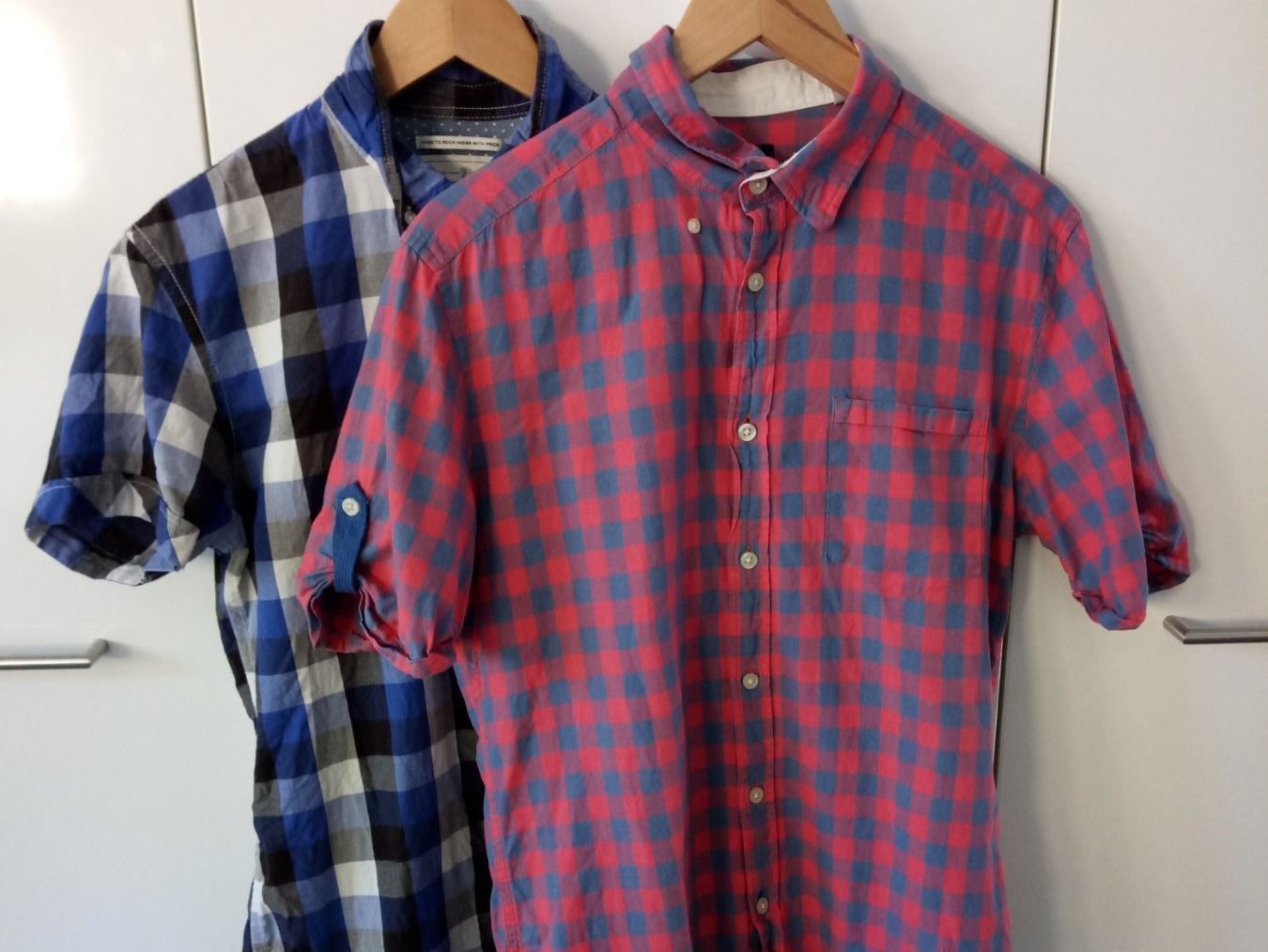 Esprit Hemden: Esprit / Tom Tailor Herren Kurzarmhemd - 2er-Set Grösse M – Gebraucht aus Beckenried von Havacola 1