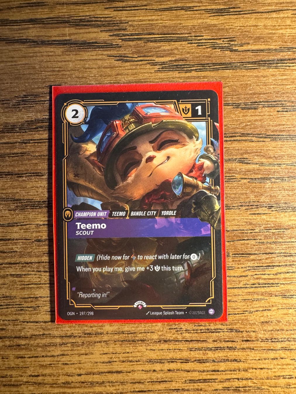 Sammelbilder & Trading cards: Riftbound Teemo scout promo – Gebraucht aus Corticiasca von gio_yp69