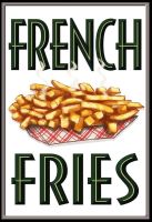 Blechschild-FRENCH FRIES